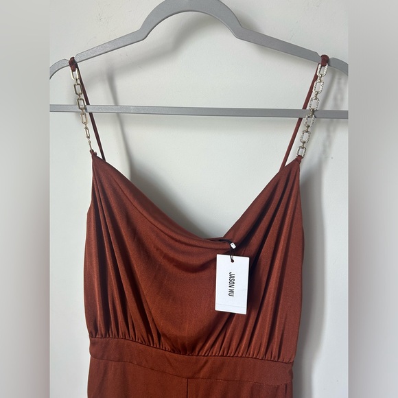 Jason Wu Rhinestone Strap Bronze Jumper - Picture 2 of 7